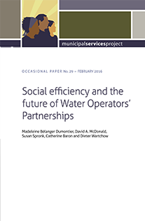 Social Efficiency and the Future of Water Operators’ Partnerships